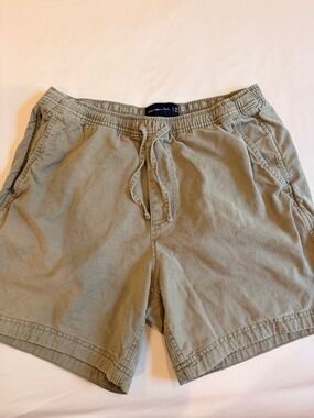 Abercrombie & Fitch Men's Cotton Blend Pull-On short in Olive Green - M